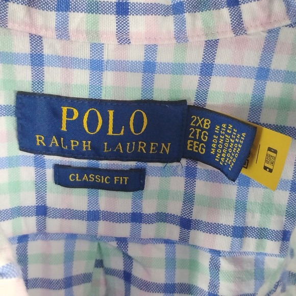 Polo Ralph Lauren Plaid Button Down Shirt Men's 2XB Classic Fit All Colorful - Picture 6 of 13